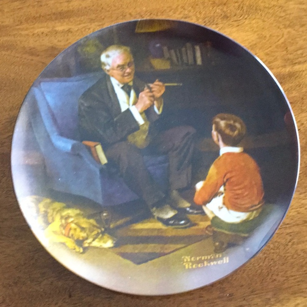 Norman Rockwell “The Tycoon” collector’s plate